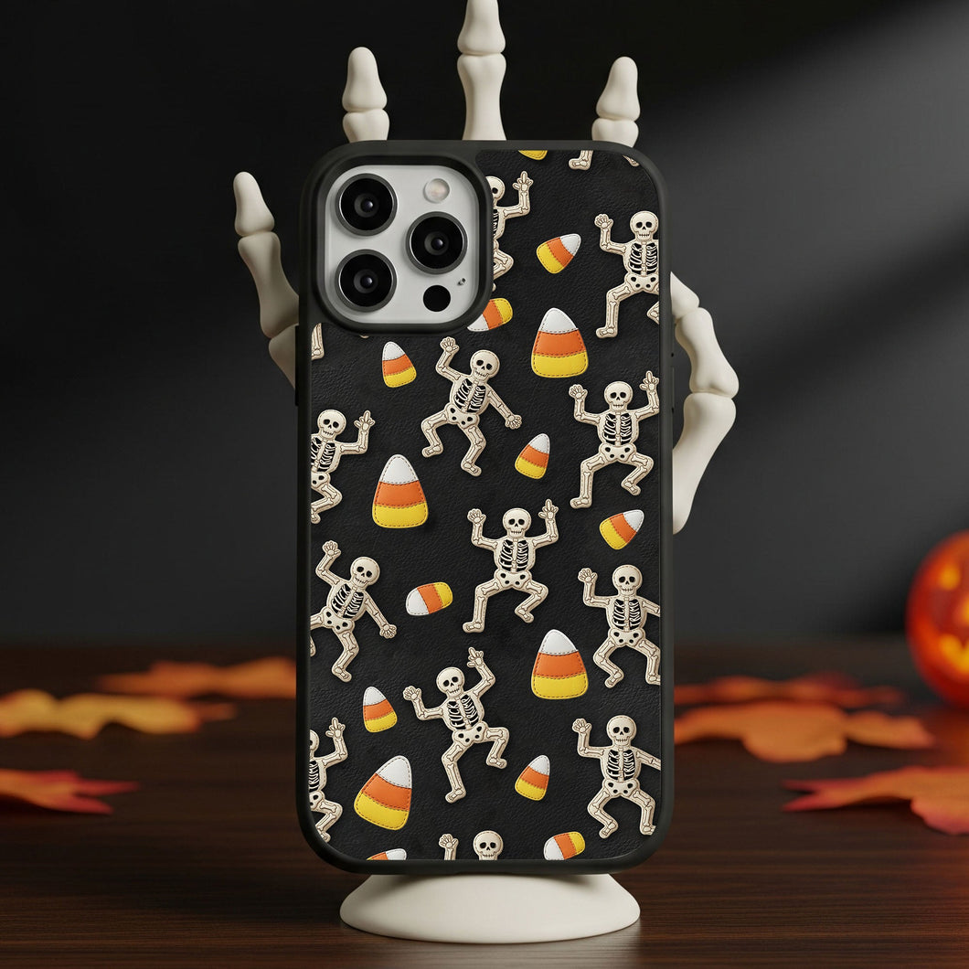 Dance with the Dead: Personalized Slightly Subtle Halloween Skeleton Phone Case Phone Case PopCulturePrints