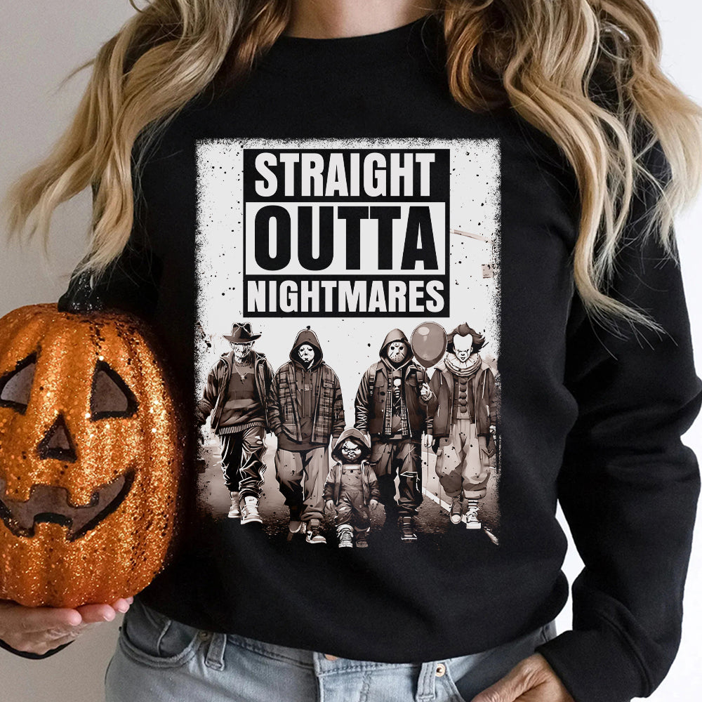 Straight Outta Nightmares Halloween Horror Shirt