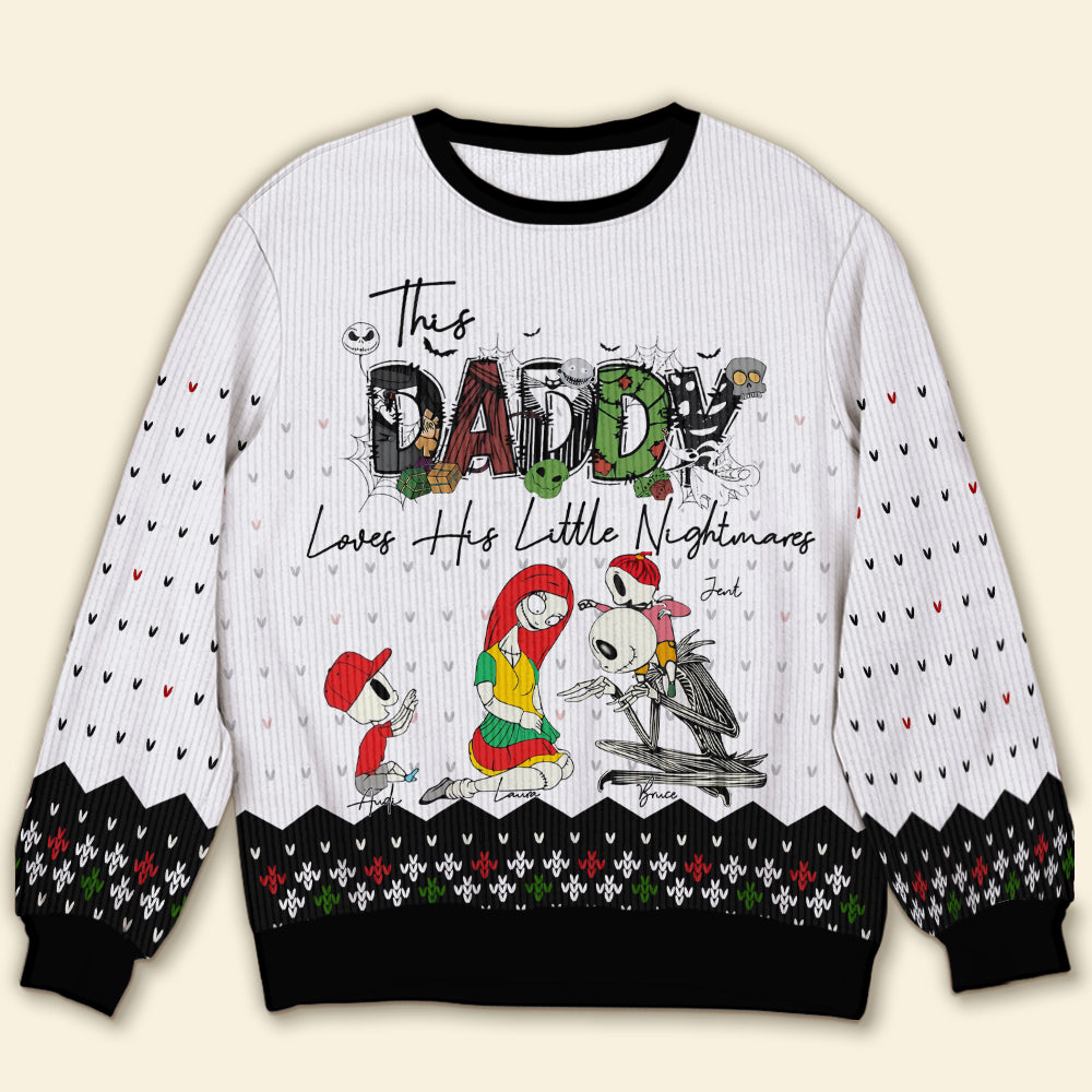 Personalized Horror Cartoon Ugly Sweater for Mom AOP Products PopCulturePrints