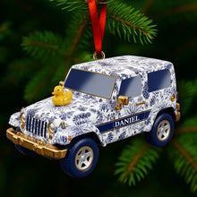 Load image into Gallery viewer, “Adventure Awaits” - Personalized Off-Road Adventure Car Ornament - Custom Gift for Outdoor Enthusiasts Ornament PopCulturePrints

