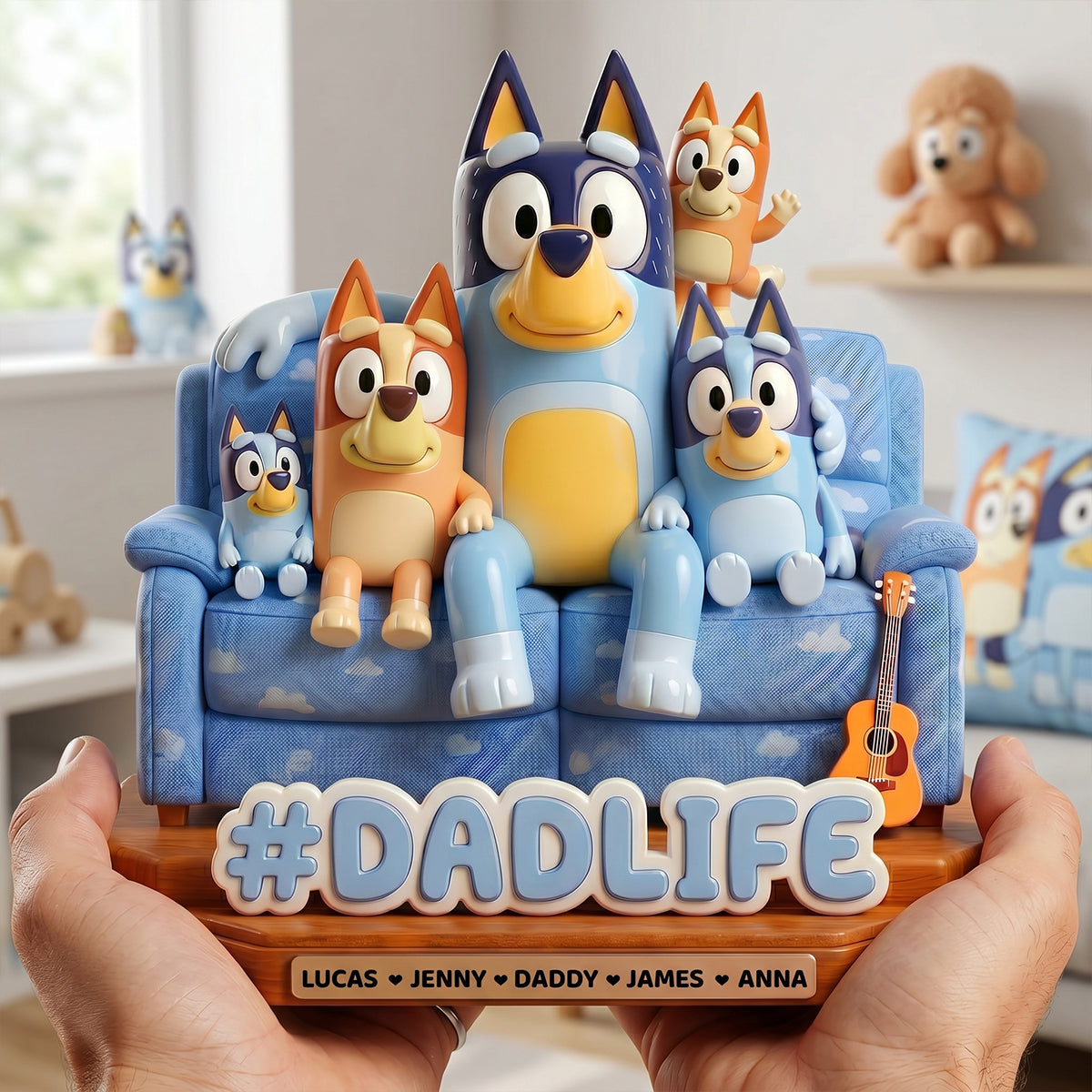 #DADLIFE - Celebrate Fatherhood with Personalized Dad Life Acrylic Plaque - Custom Gifts for Dad, Grandpa, and More Shaped Plaques PopCulturePrints