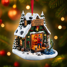 Load image into Gallery viewer, Celebrate the Catch! Fishing Man Ornament - Personalized Gifts for Fishing Lovers Ornament PopCulturePrints
