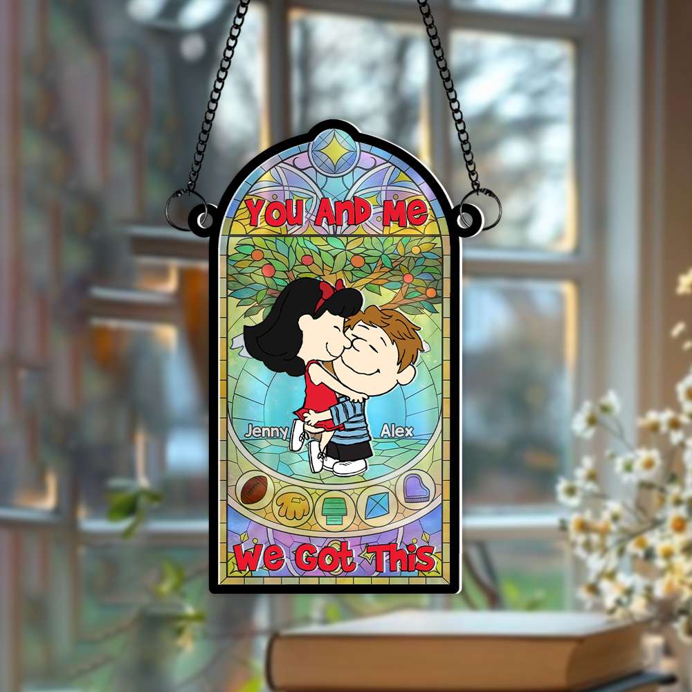 Unique Personalized Valentine's Day Gifts for Couples - Suncatcher Ornament Ornament PopCulturePrints