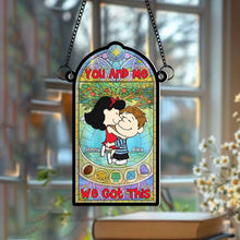Load image into Gallery viewer, Unique Personalized Valentine&#39;s Day Gifts for Couples - Suncatcher Ornament Ornament PopCulturePrints

