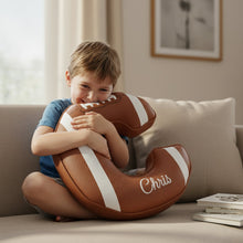 Load image into Gallery viewer, Touchdown Initial Letter Shaped Pillow - Personalized Gifts For Kids Pillow PopCulturePrints
