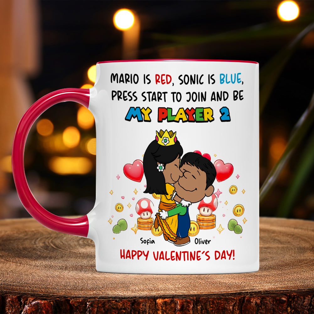 My Player 2 Personalized Game Lover Coffee Mug - Valentine's Gift Coffee Mug PopCulturePrints