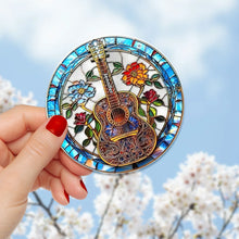 Load image into Gallery viewer, Personalized Christmas Suncatcher Ornament - Guitarist Themed Gift
