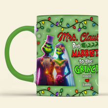 Load image into Gallery viewer, Personalized Christmas Mug for Couples - Greenmonster Theme &amp; Valentine&#39;s Day Gifts Coffee Mug PopCulturePrints
