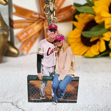 Load image into Gallery viewer, Personalized American Football Couple Keychain
