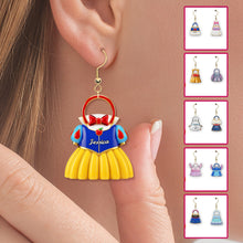 Load image into Gallery viewer, “Every Princess Deserves a Touch of Magic” - Handbag Acrylic Earrings - Personalized Gift for Princess Lovers Earrings PopCulturePrints
