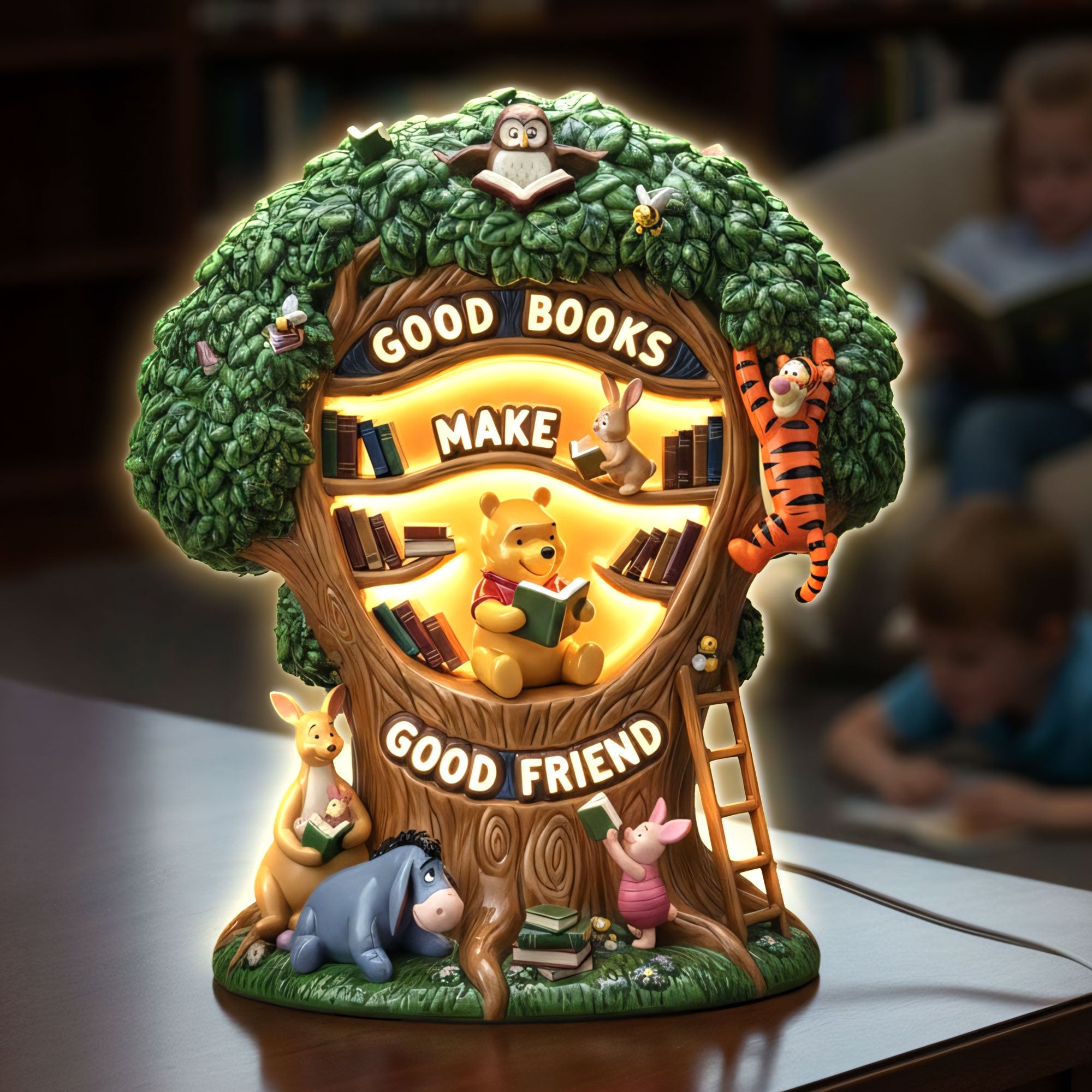 Good Books Make Good Friends - Personalized Bookish Friends Forever Acrylic Light Box Light Box PopCulturePrints