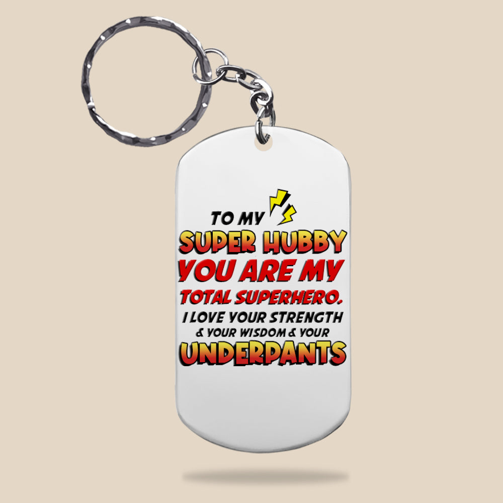 Superhero Couple Personalized Keychain - Unique Valentine's Day Gifts for Couples Keychains PopCulturePrints