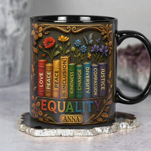 Load image into Gallery viewer, “Celebrate Love and Diversity” - Equality Coffee Mug - Personalized Gift for LGBTQ+ Pride, Friends, Family, and Allies Coffee Mug PopCulturePrints
