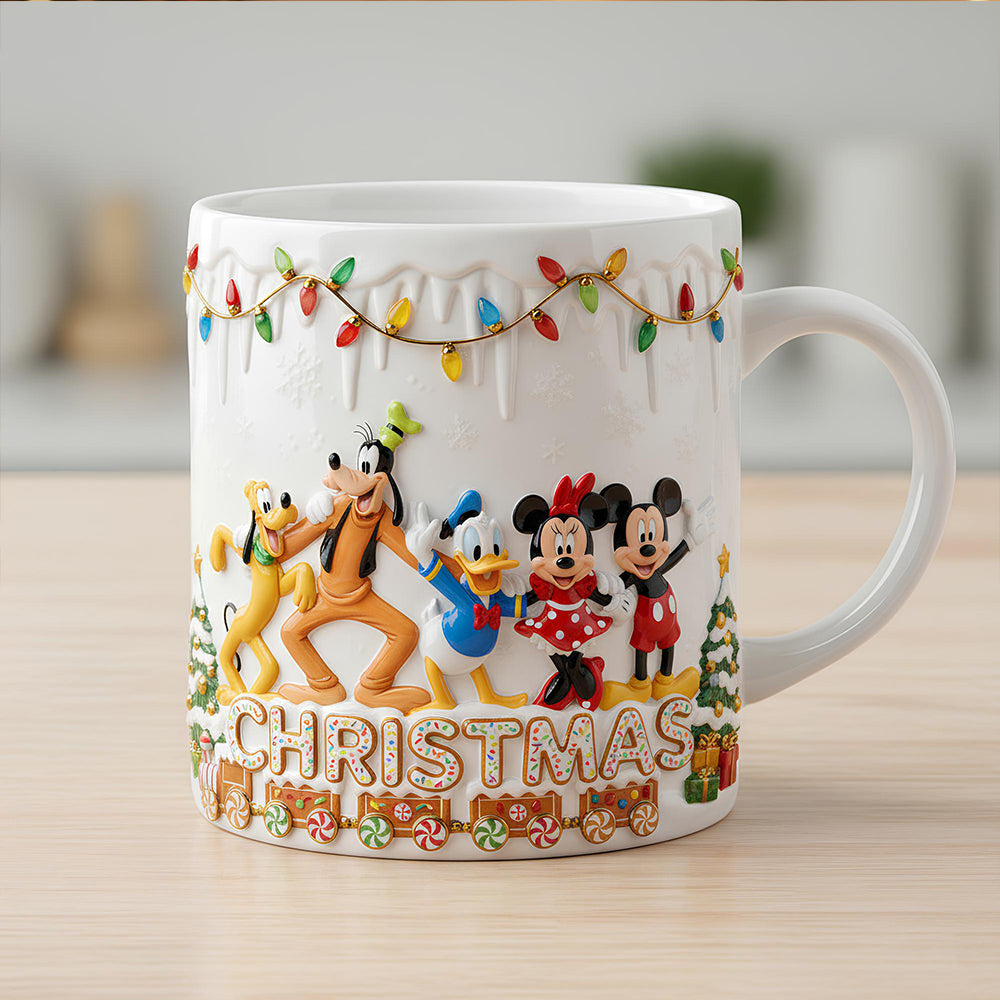 Bring Christmas Cheer - Cute Characters Personalized Coffee Mug - Gift for Friends and Family Coffee Mug PopCulturePrints