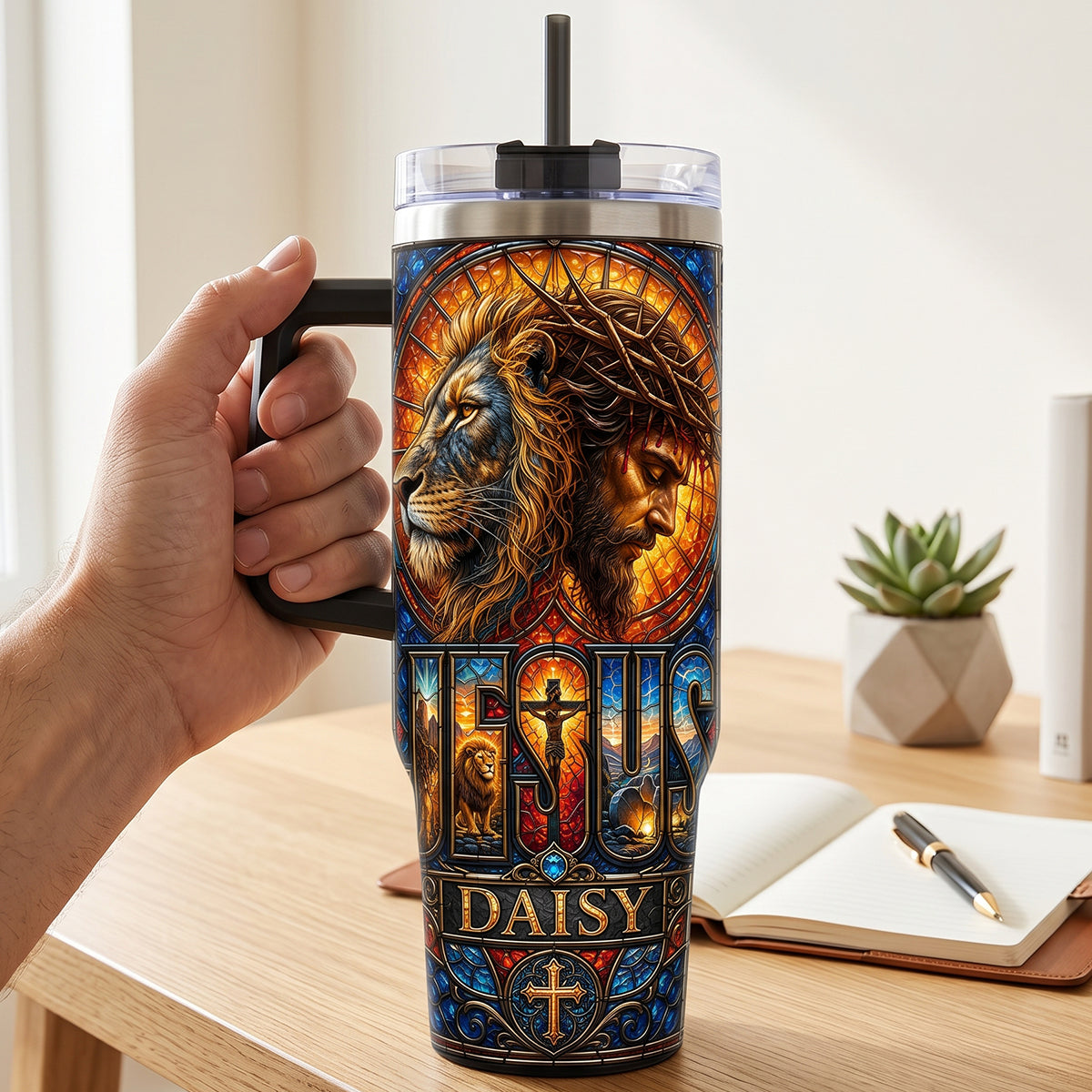 Faith & Strength - Personalized Christian Tumbler for Inspiration and Hope