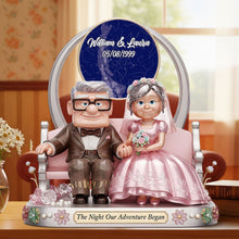 Load image into Gallery viewer, The Night Our Adventure Began - Personalized Old Couple Plaque Shaped Plaques PopCulturePrints
