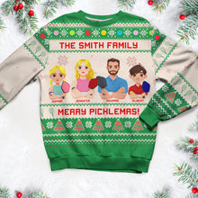 Load image into Gallery viewer, Personalized Christmas Gifts For Family Love Pickleball Ugly Sweater 01KAQN041024PA
