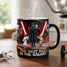 Load image into Gallery viewer, The Best Dad in the Galaxy Magic Mug - Custom Gifts for Dad, Grandpa, and More Coffee Mug PopCulturePrints
