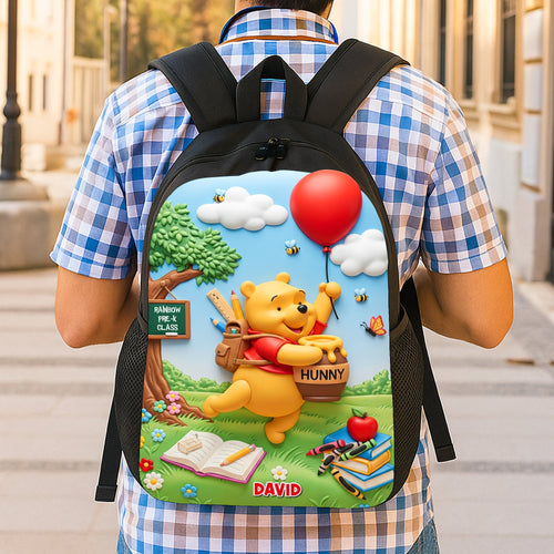 “Let Imagination Soar!” – Floating To School Cute Cartoon Kid School Bag – Personalized Gifts for Kids Backpack PopCulturePrints