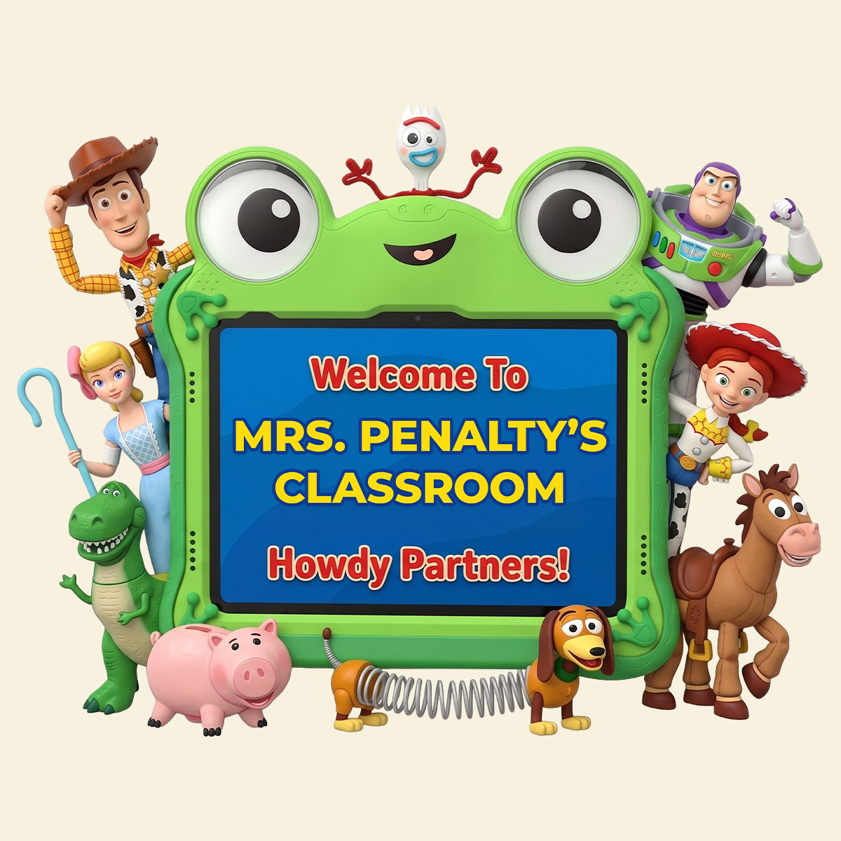 Welcome to Mrs. Garcia's Classroom - Personalized Teacher Gift Sign