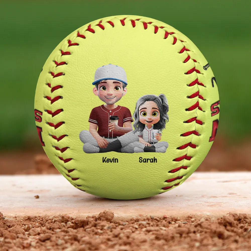 We Hit A Homerun - Personalized Baseball for Dad and Grandpa Baseball, Softball PopCulturePrints