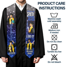 Load image into Gallery viewer, Custom Photo: She Believed She Could So She Did - Personalized Stoles Stoles PopCulturePrints
