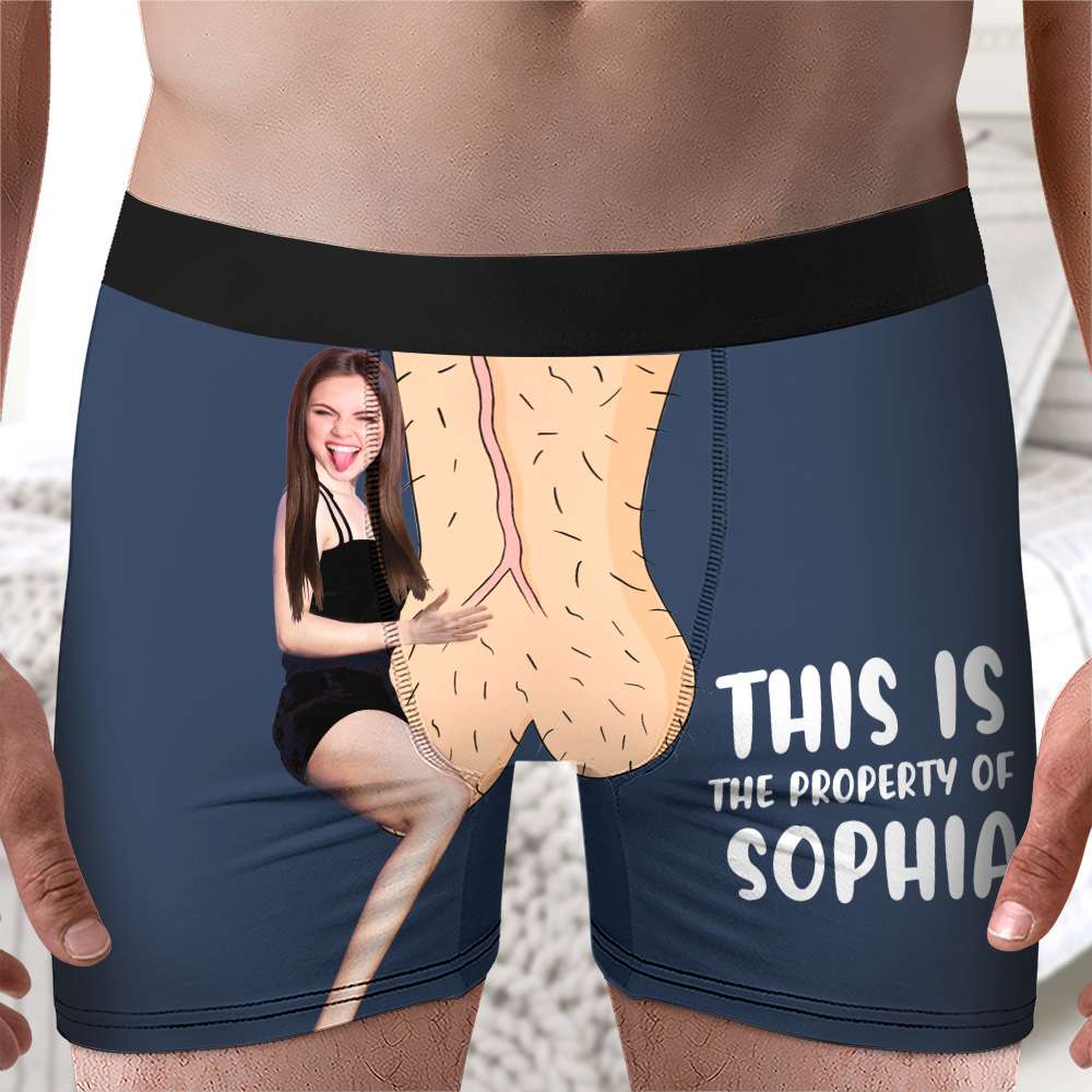 Personalized Men's Boxer Shorts - Custom Photo Gift for Couples Boxer Briefs PopCulturePrints
