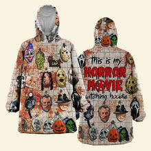 Load image into Gallery viewer, Horror Movie Icons Oversized Hoodie - Perfect Gift for Horror Enthusiasts
