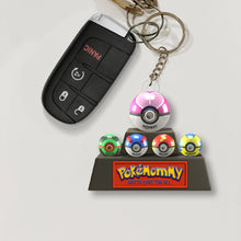 Load image into Gallery viewer, Gotta Love &#39;Em All - Personalized Keychain for Mom Keychains PopCulturePrints

