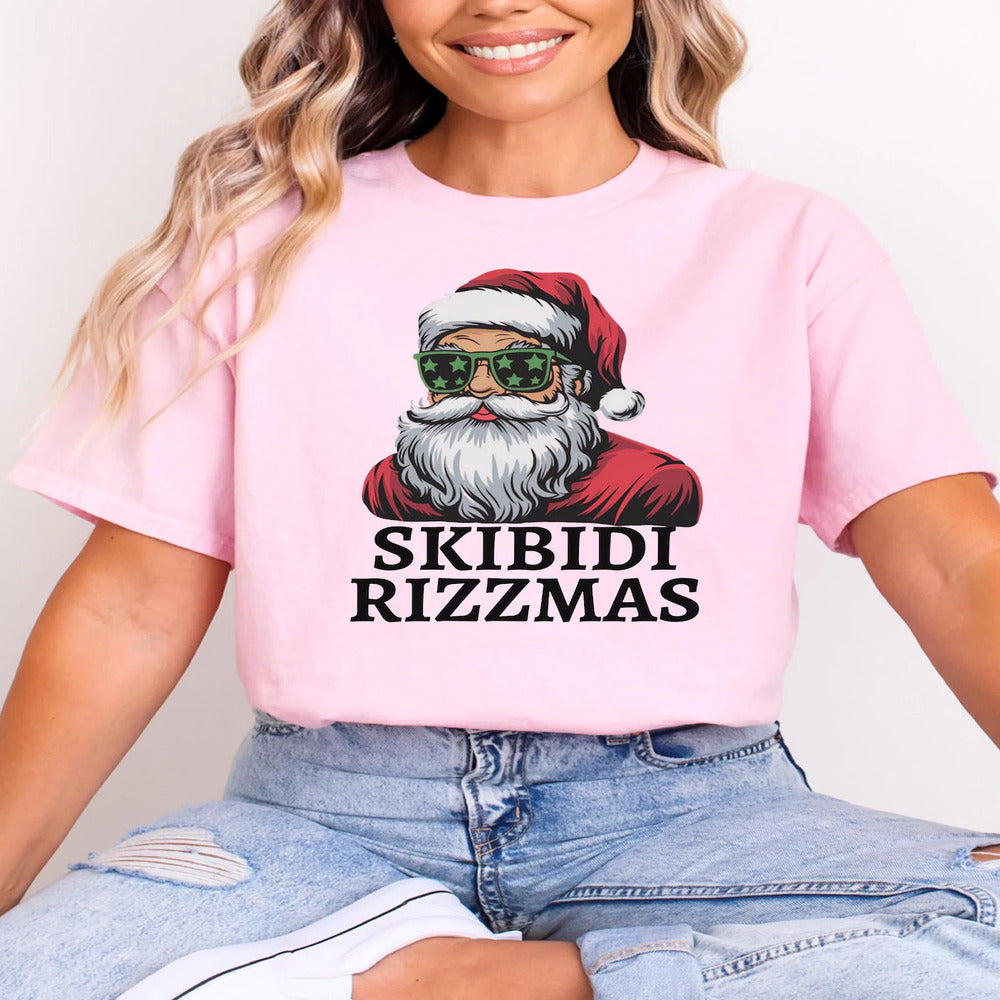 Funny Skibidi Rizzmas Santa Sweatshirt