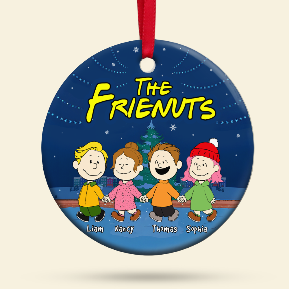 Personalized Friends Christmas Ornament - Custom Names Ornament PopCulturePrints
