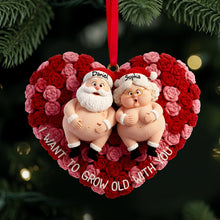 Load image into Gallery viewer, I Want to Grow Old With You - Personalized Growing Old Couple Ornament Ornament PopCulturePrints
