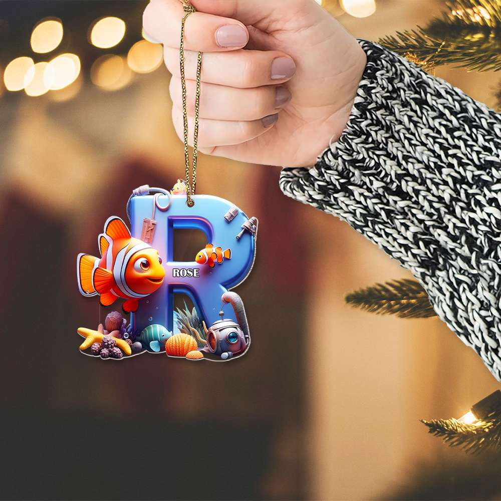 Personalized Alphabet Movie Lover Christmas Ornament Ornament PopCulturePrints