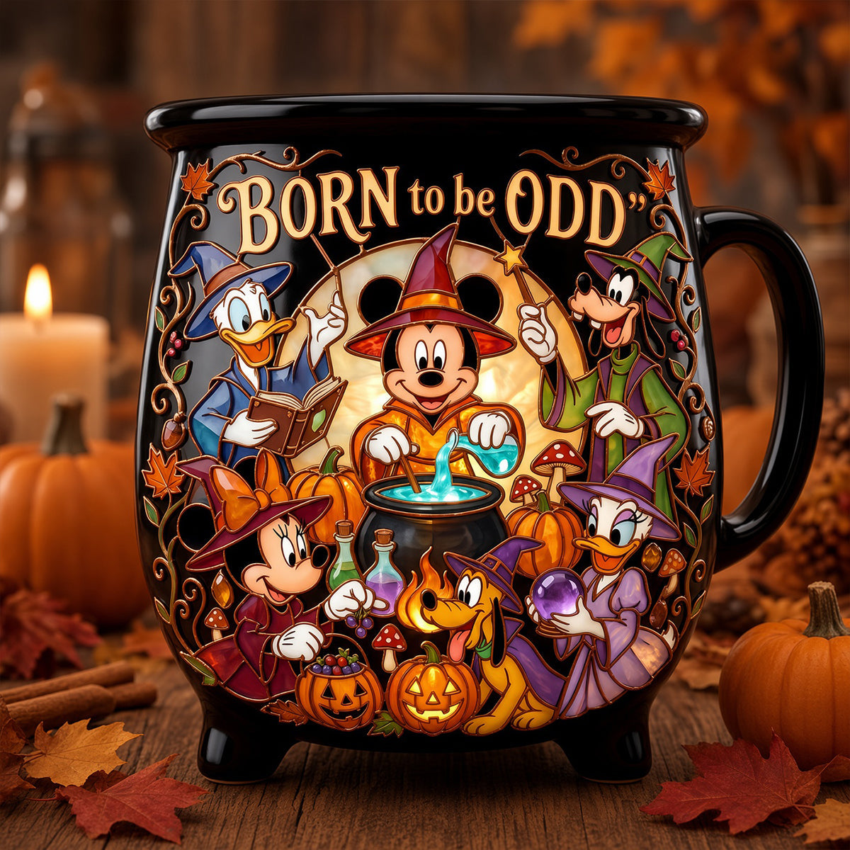 Born to be Odd - Personalized Odd Witches Ceramic Cauldron Mug Cauldron Mug PopCulturePrints