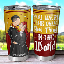 Load image into Gallery viewer, Personalized Couple Tumbler - The Only Real Thing Tumbler Cup PopCulturePrints
