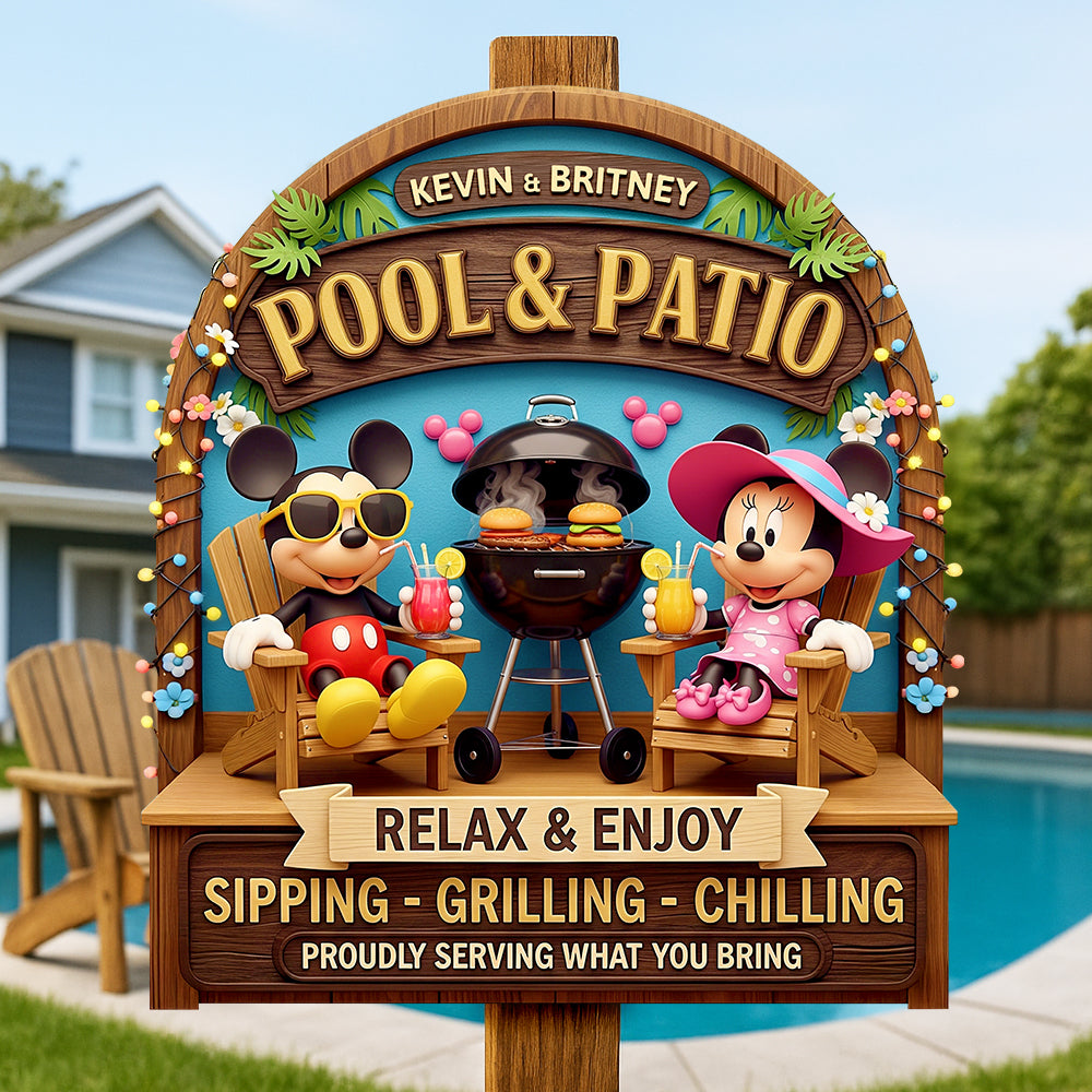 Relax & Enjoy: Custom Wood Sign for Couples - Perfect Personalized Gift for Friends & Family Wood Sign PopCulturePrints