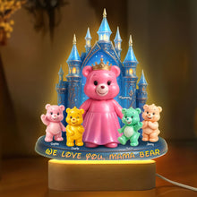 Load image into Gallery viewer, &quot;We Love You, Mama Bear&quot; - Personalized Bear Mom LED Light - Gift for Mom, Grandma &amp; Loved Ones Led Night Light PopCulturePrints
