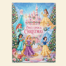 Load image into Gallery viewer, “Once Upon A Christmas” - Personalized Blanket for Fantasy Lovers - Perfect Gift for Kids and Fans of Magical Stories Blanket PopCulturePrints
