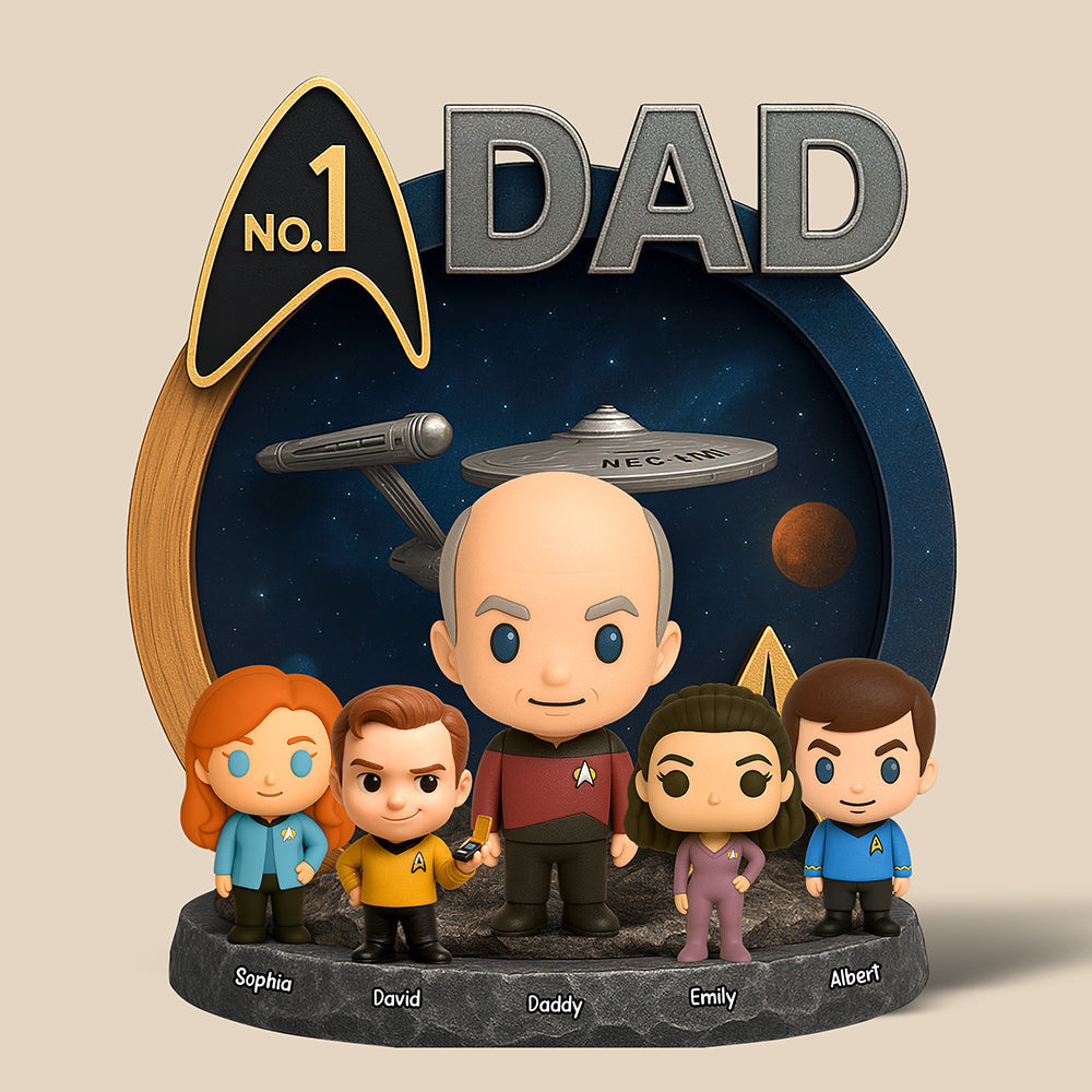 "The Universe Celebrates Dad!" - Galaxy Dad Acrylic Plaque - Personalized Gift for Father's Day, Gift for Dad or Grandpa Shaped Plaques PopCulturePrints