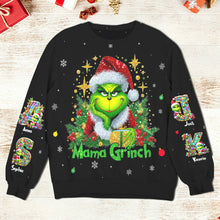 Load image into Gallery viewer, Personalized Grinch Christmas Shirt for Mom AOP Products PopCulturePrints
