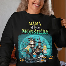 Load image into Gallery viewer, Personalized Mama of Little Monsters Sweatshirt - Custom Names Halloween Design
