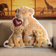 Load image into Gallery viewer, "A Mother’s Love is Forever" - Personalized Mom and Baby Cub Pillow - Perfect Gift for Mom, Grandma, and Loved Ones Pillow PopCulturePrints
