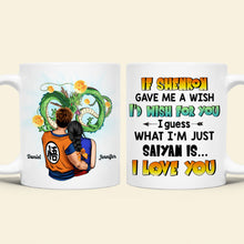 Load image into Gallery viewer, Personalized Saiyan Couple Mug - Custom Anime Gift for Valentine&#39;s Day Gifts Coffee Mug PopCulturePrints
