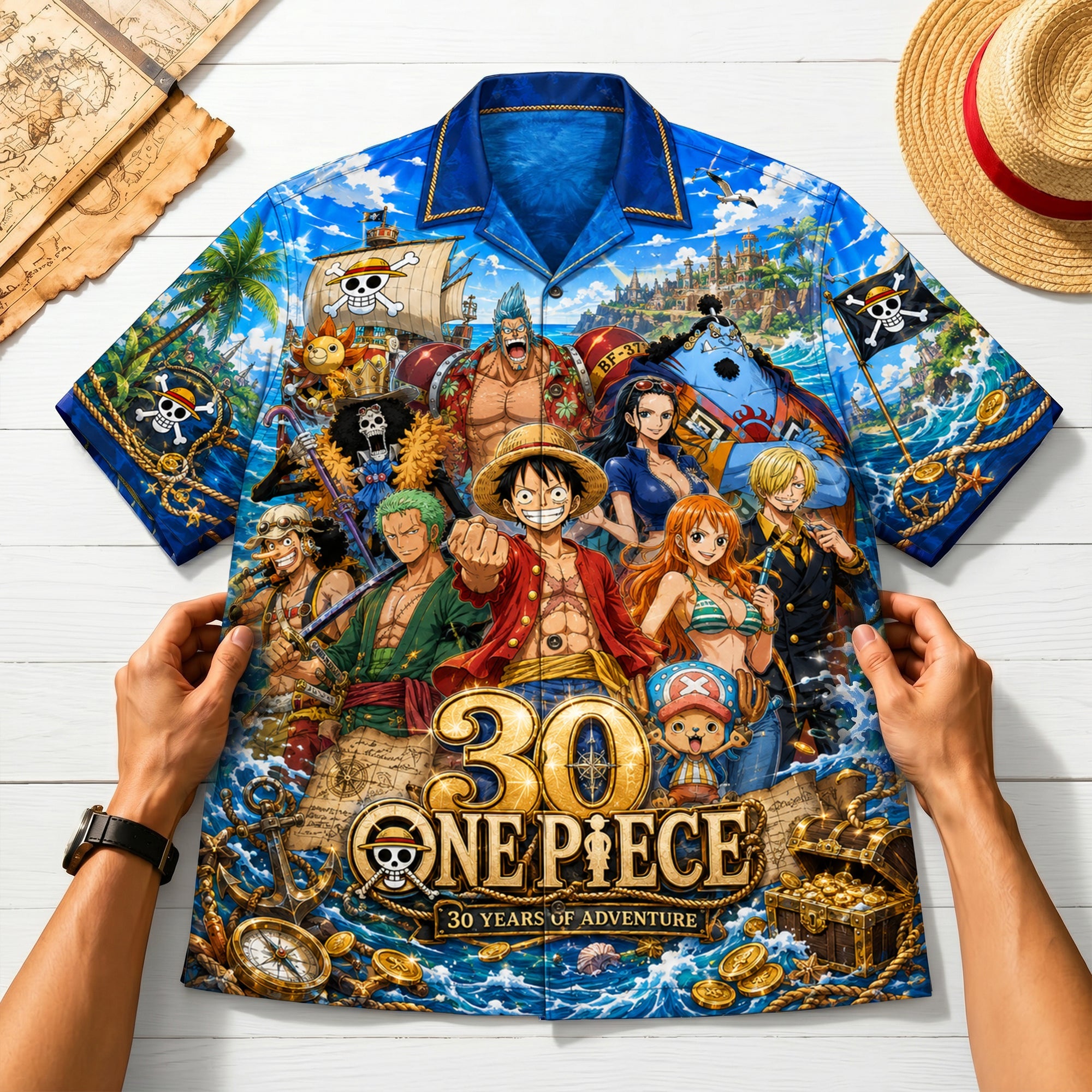 30 Years of Adventure Hawaiian Shirt - A Unique Gift for Anime Lovers
