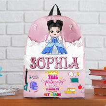 Load image into Gallery viewer, Personalized Princess Backpack for Kids - Back to School Essential Backpack PopCulturePrints
