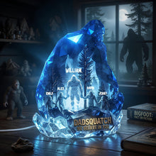 Load image into Gallery viewer, “Dadsquatch: We Believe In You” - Personalized Believe In Bigfoot Dad Light Box - Unique Gift for Dads and Grandpas Light Box PopCulturePrints

