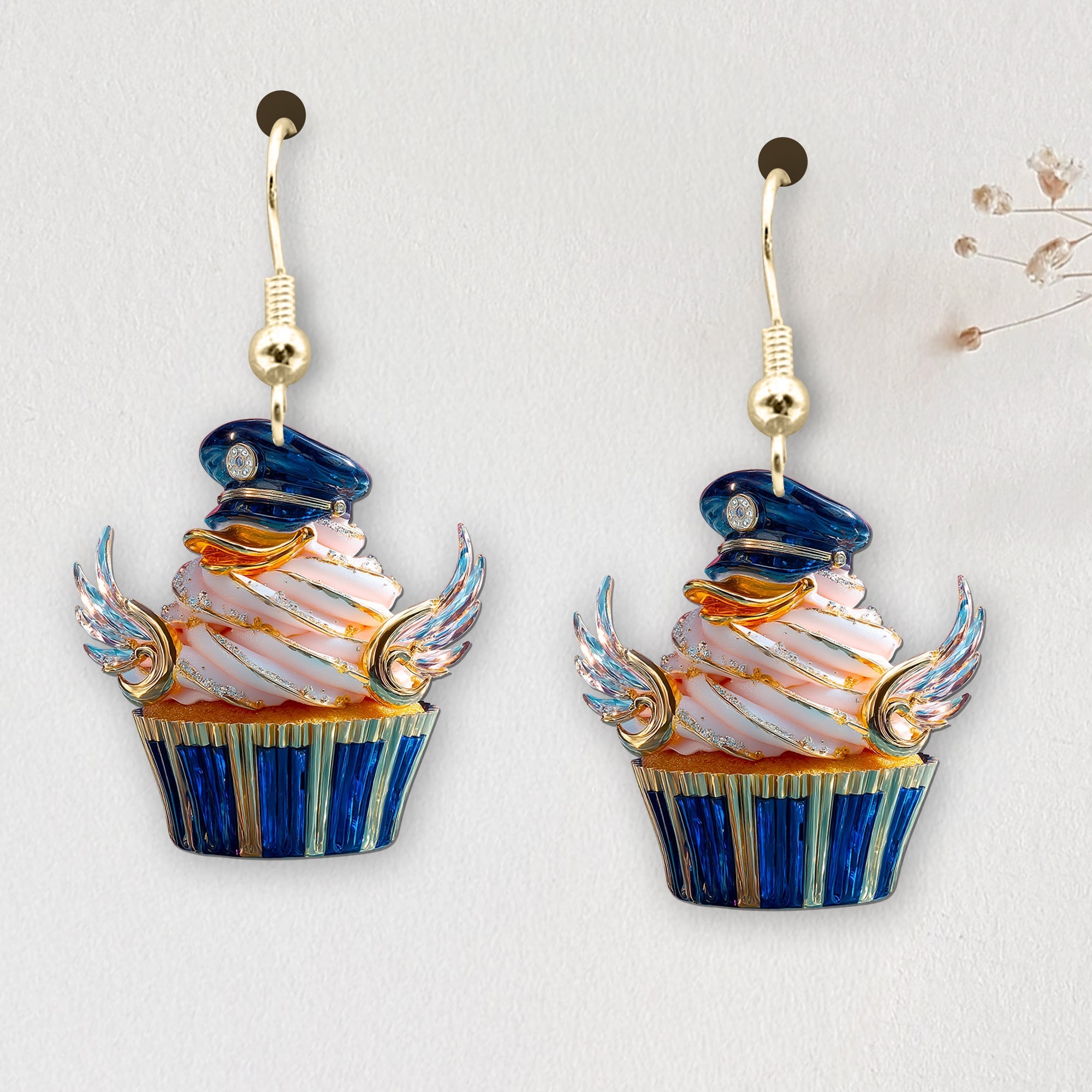 Cute Cupcakes Earrings - Personalized Gifts For Cartoon Lovers Earrings PopCulturePrints