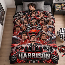 Load image into Gallery viewer, Speed Legends Blanket - A Personalized Gift for Speed Enthusiasts
