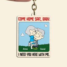 Load image into Gallery viewer, Customized Couple Keychain - &#39;I Need You Here With Me&#39; Keychains PopCulturePrints
