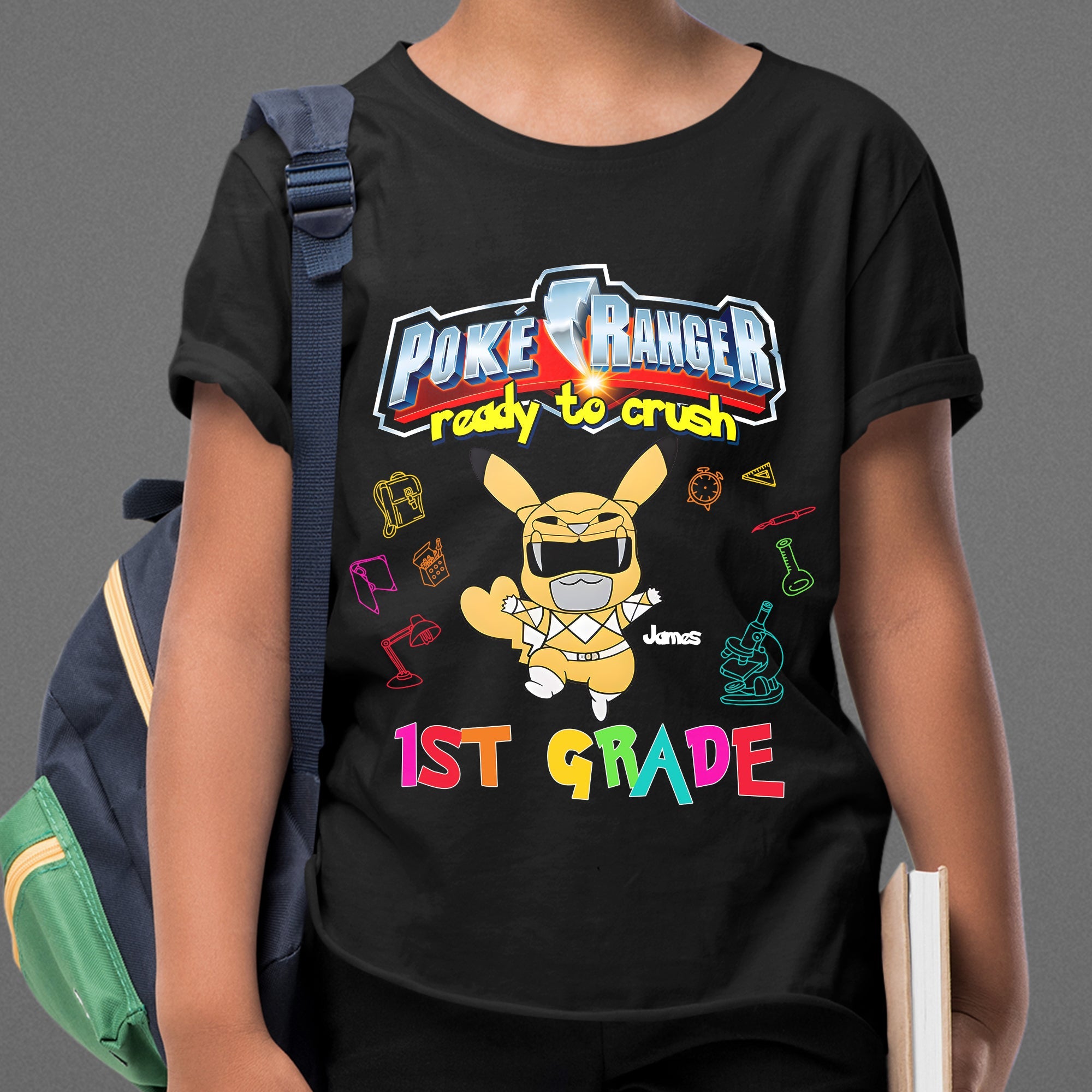 Personalized Poke Ranger 1st Grade T-Shirt